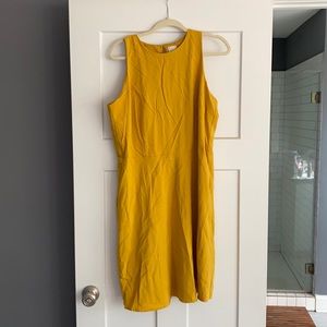 A New Day Mustard yellow linen dress